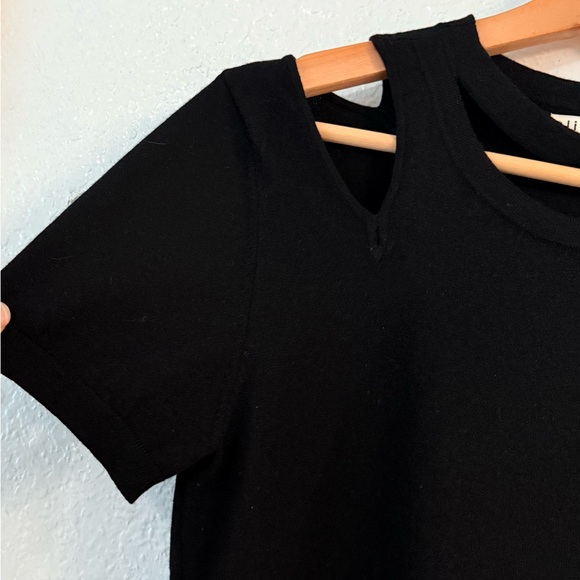 Alice + Olivia Roslyn cutout fitted sweater top size M - Picture 7 of 13